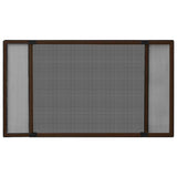 Vidaxx ausziehbarer Fensterschutz (100-193)x75 cm braun