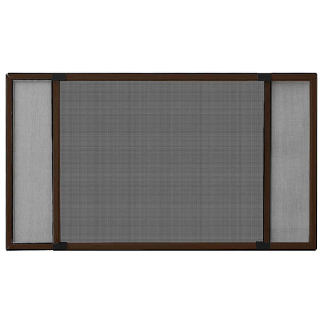 Vidaxx ausziehbarer Fensterschutz (100-193)x75 cm braun