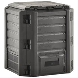 Vidaxl -Kompostbehälter 380 l Schwarz