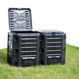 Vidaxl -Kompostbehälter 800 l Schwarz