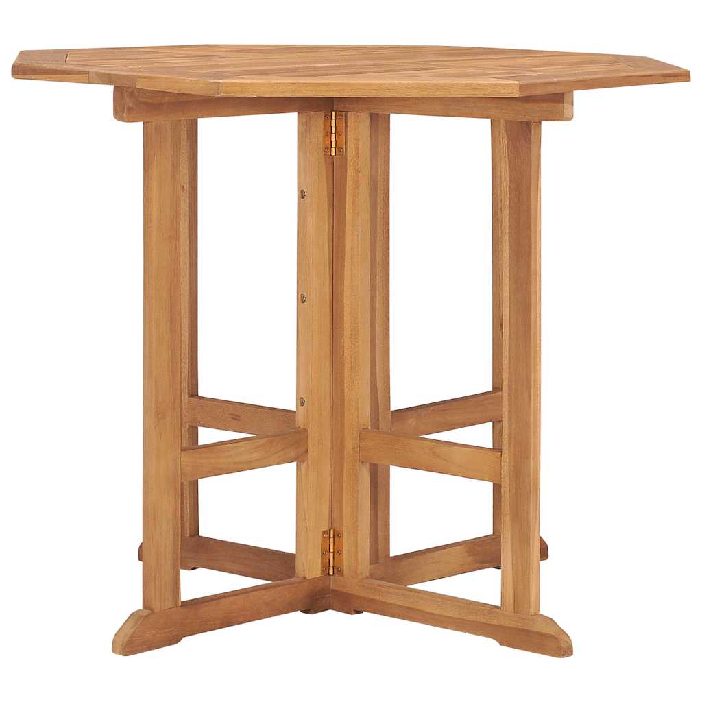 Vidaxl tuintafel inklapbaar 90x90x75 cm massief teakhout