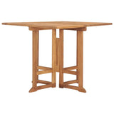 Vidaxl tuintafel inklapbaar 90x90x75 cm massief teakhout