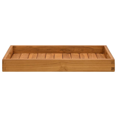 VIDAXL -Tablett 60x35 cm Solid Teak