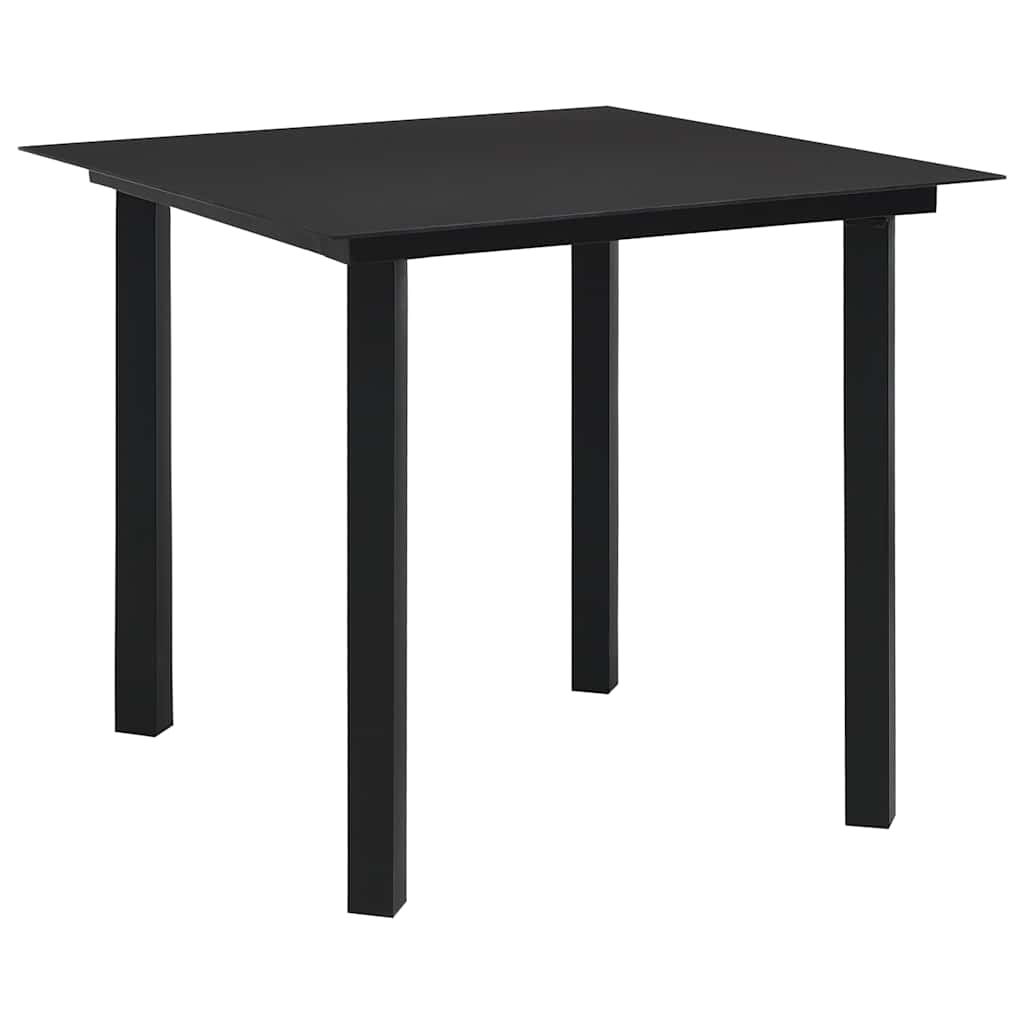 Vidaxl 3-delige tuinset pvc-rattan zwart