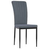 Vidaxl eetkamerstoelen 4 st fluweel donkergrijs