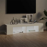 Vidaxl tv-meubel met led-verlichting 135x39x30 cm wit