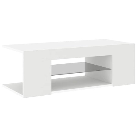 Vidaxl tv-meubel met led-verlichting 90x39x30 cm wit
