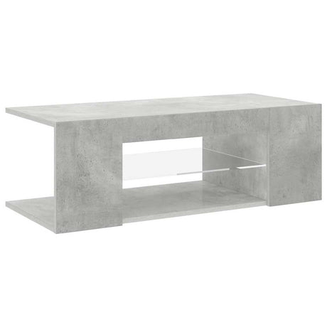 Vidaxl tv-meubel met led-verlichting 90x39x30 cm betongrijs