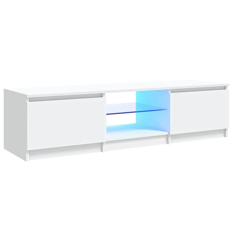 Vidaxl tv-meubel met led-verlichting 140x40x36 cm wit