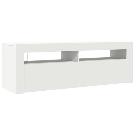 Vidaxl tv-meubel met led-verlichting 120x35x40 cm wit