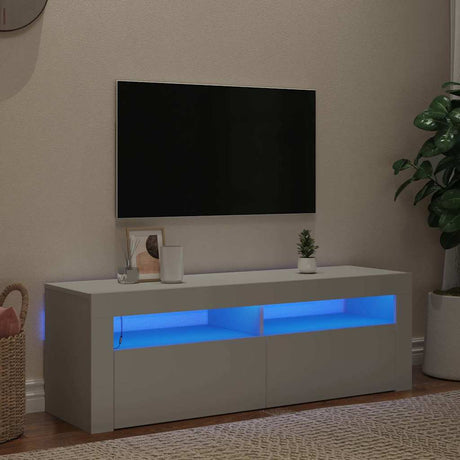 Vidaxl tv-meubel met led-verlichting 120x35x40 cm wit