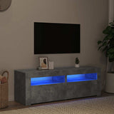 Vidaxl tv-meubel met led-verlichting 120x35x40 cm betongrijs
