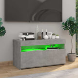 Vidaxl tv-meubel met led-verlichting 75x35x40 cm betongrijs
