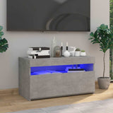 Vidaxl tv-meubel met led-verlichting 75x35x40 cm betongrijs