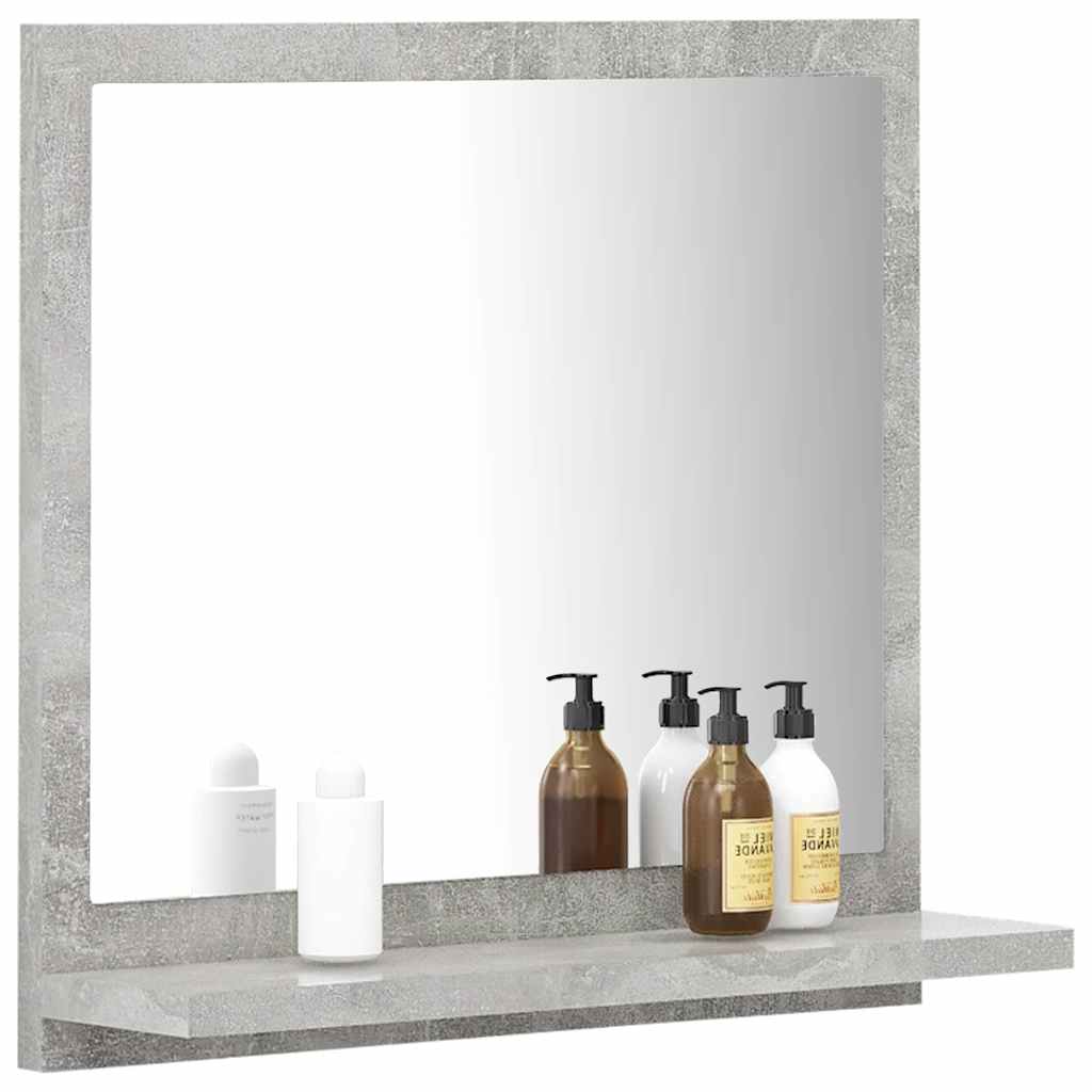 Vidaxl badkamerspiegel 40x10,5x37 cm bewerkt hout betongrijs