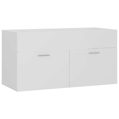 Vidaxl wastafelkast 90x38,5x46 cm bewerkt hout wit