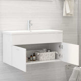 Vidaxl wastafelkast 90x38,5x46 cm bewerkt hout wit