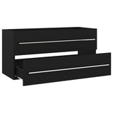 Vidaxl 804719 wastafelkast 100x38,5x48 cm bewerkt hout zwart