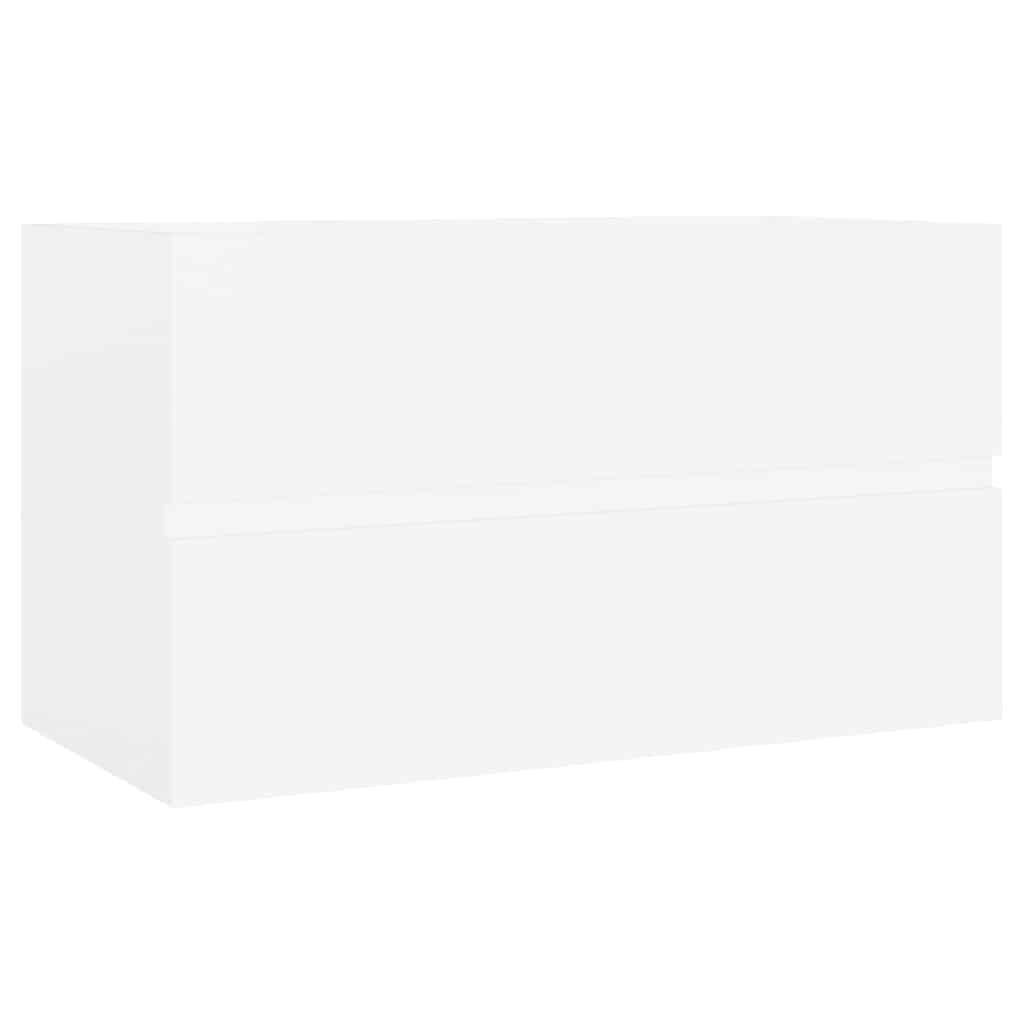 Vidaxl wastafelkast 80x38,5x45 cm bewerkt hout wit