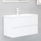 Vidaxl wastafelkast 80x38,5x45 cm bewerkt hout wit