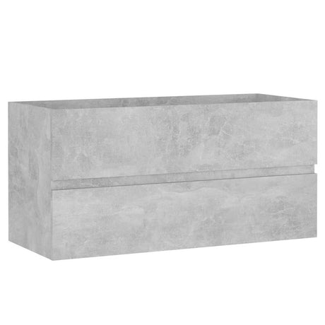 Vidaxl 804759 wastafelkast 90x38,5x45 cm betongrijs