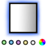 Vidaxl badkamerspiegel led 40x8,5x37 cm acryl zwart