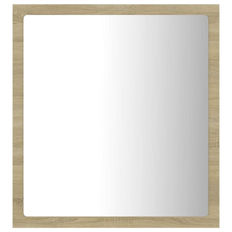 Vidaxl badkamerspiegel led 40x8,5x37 cm acryl sonoma eikenkleurig