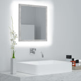 Vidaxl badkamerspiegel led 40x8,5x37 cm acryl betongrijs