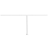 Vidaxl Laifel Pole Set 600x245 cm Eisenweiß
