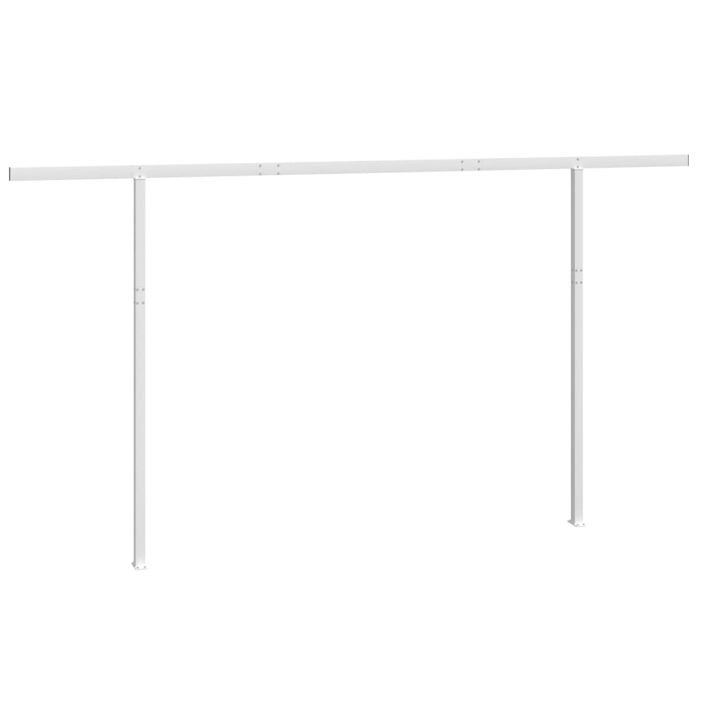 Vidaxl Laifel Pole Set 450x245 cm di ferro bianco