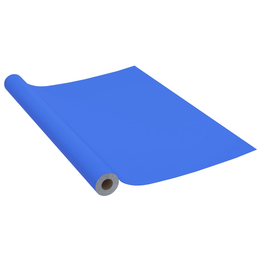 Vidaxl mobili olio autodesivi 500x90 cm PVC Alta lucidala blu gloss