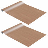 Vidaxl Möbelöle Selbstadhäsiv 2 PCs 500x90 cm PVC Light Oak -gelöscht