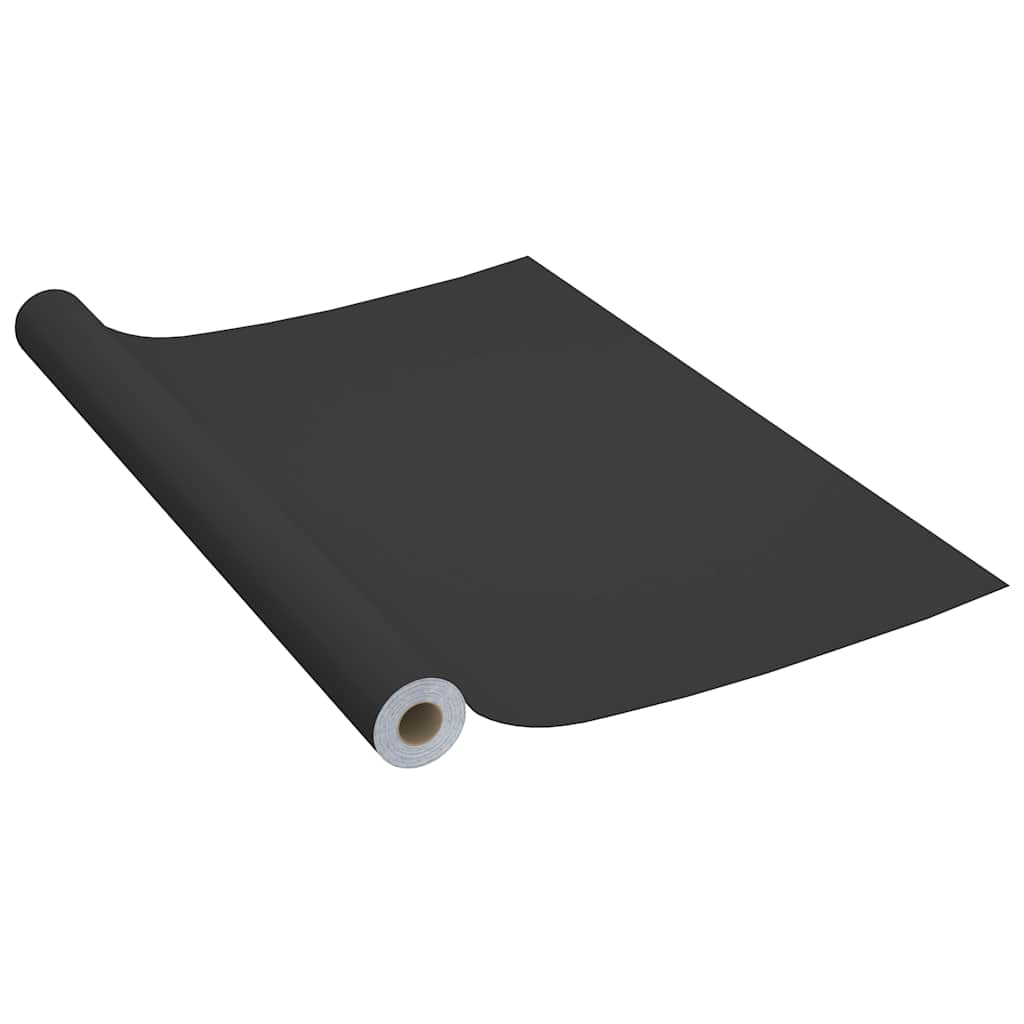 Vidaxl Möbelöle Selbstadhäsiv 2 ST 500x90 cm PVC Schwarz