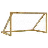 Gol w piłce nożnej Vidaxl z netto 160x80x100 cm impregnowaną sosną