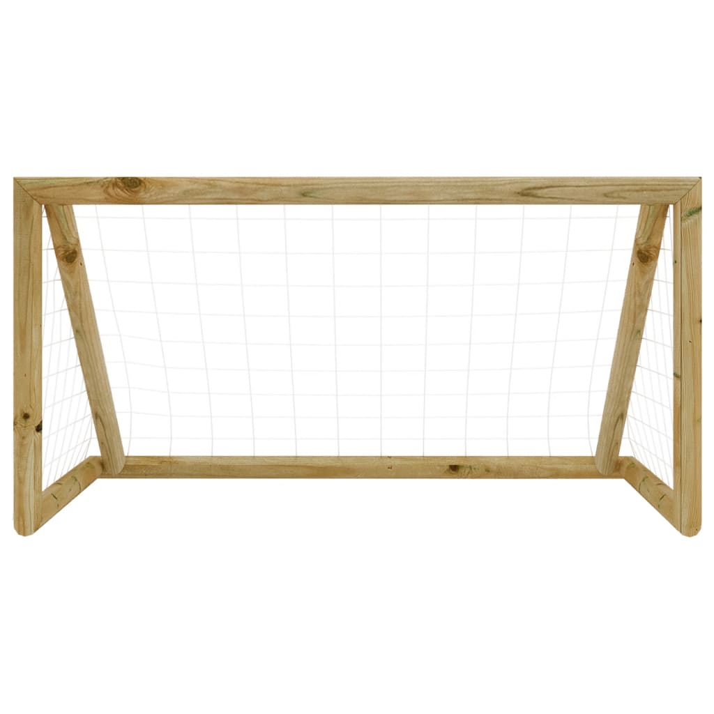 Gol w piłce nożnej Vidaxl z netto 160x80x100 cm impregnowaną sosną