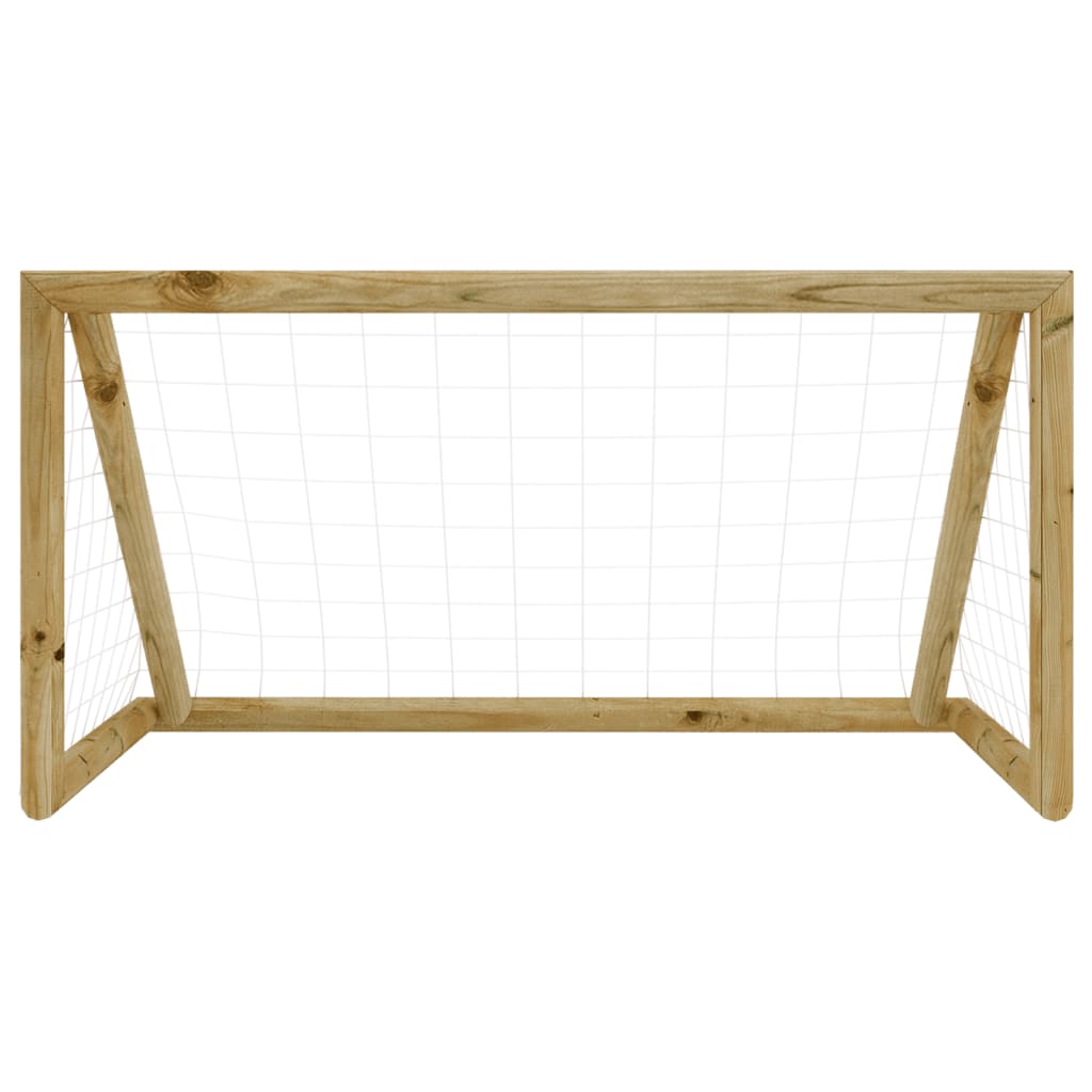 Gol w piłce nożnej Vidaxl z netto 120x60x80 cm impregnowaną sosną