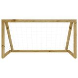 Gol w piłce nożnej Vidaxl z netto 120x60x80 cm impregnowaną sosną