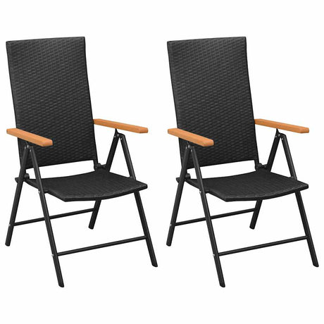 Vidaxl 3-delige tuinset zwart en bruin