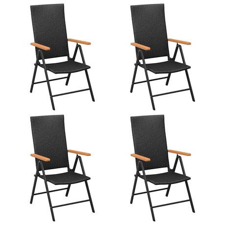 Vidaxl 5-delige tuinset zwart en bruin