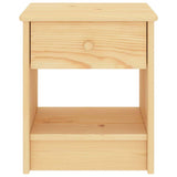 Vidaxl nachtkastje 35x30x40 cm massief grenenhout naturel
