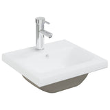 VIDAXL BAUBED -WAHMBAIN mit TAP 42x39x18 cm Keramik Weiß