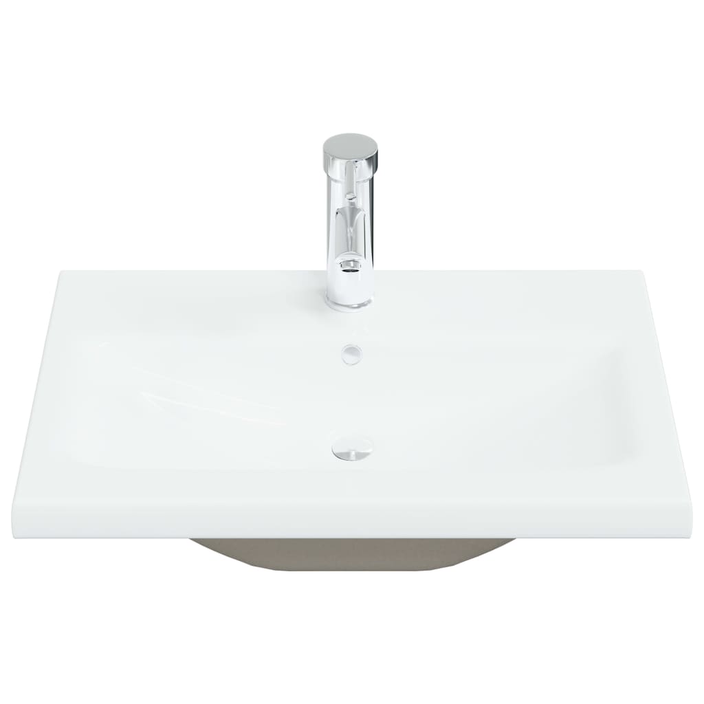 Vidaxl built -in washbasin with tap 61x39x18 cm ceramic white