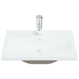 Vidaxl built -in washbasin with tap 61x39x18 cm ceramic white