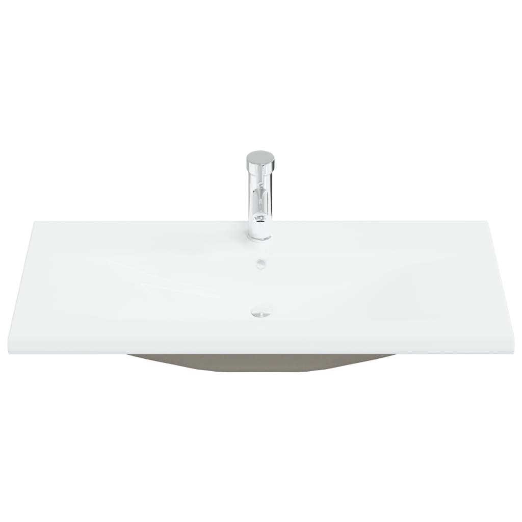 Vidaxl Byggt -in tvättställ med TAP 91x39x18 cm keramisk vit