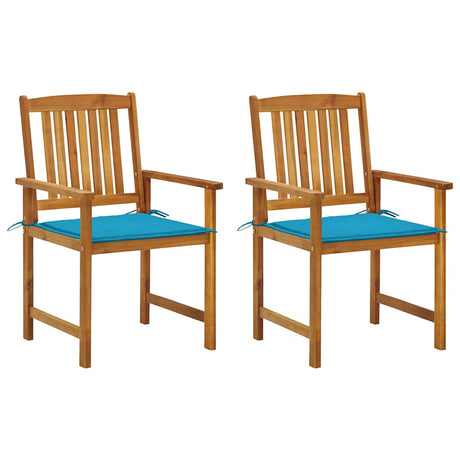 Vidaxl tuinstoelen 2 st met kussens massief acaciahout