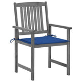 Vidaxl tuinstoelen 4 st met kussens massief acaciahout grijs