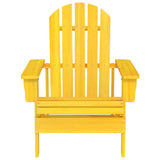 Vidaxl tuinstoel adirondack massief vurenhout geel
