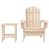 Vidaxl tuinstoel adirondack met tafel massief vurenhout