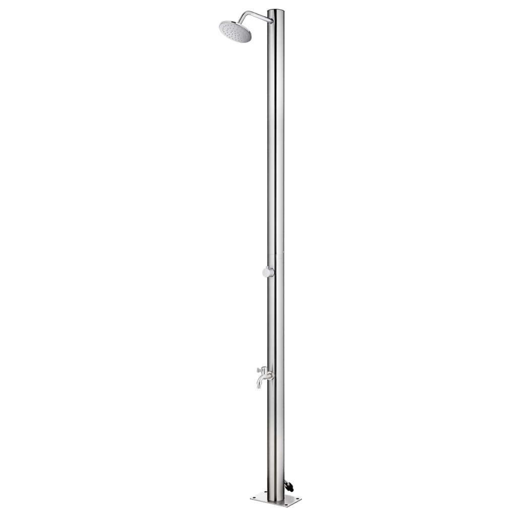 Vidaxl Shower Outdoor 215 cm in acciaio inossidabile