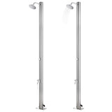 Vidaxl Outdoor Shower 215 cm stal nierdzewna